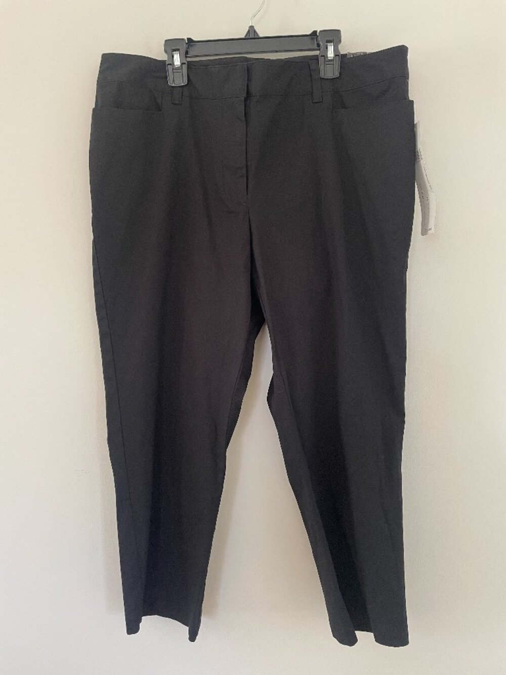 NWT Mac & Jac tall black mid-rise Audra cropped ankle pants
